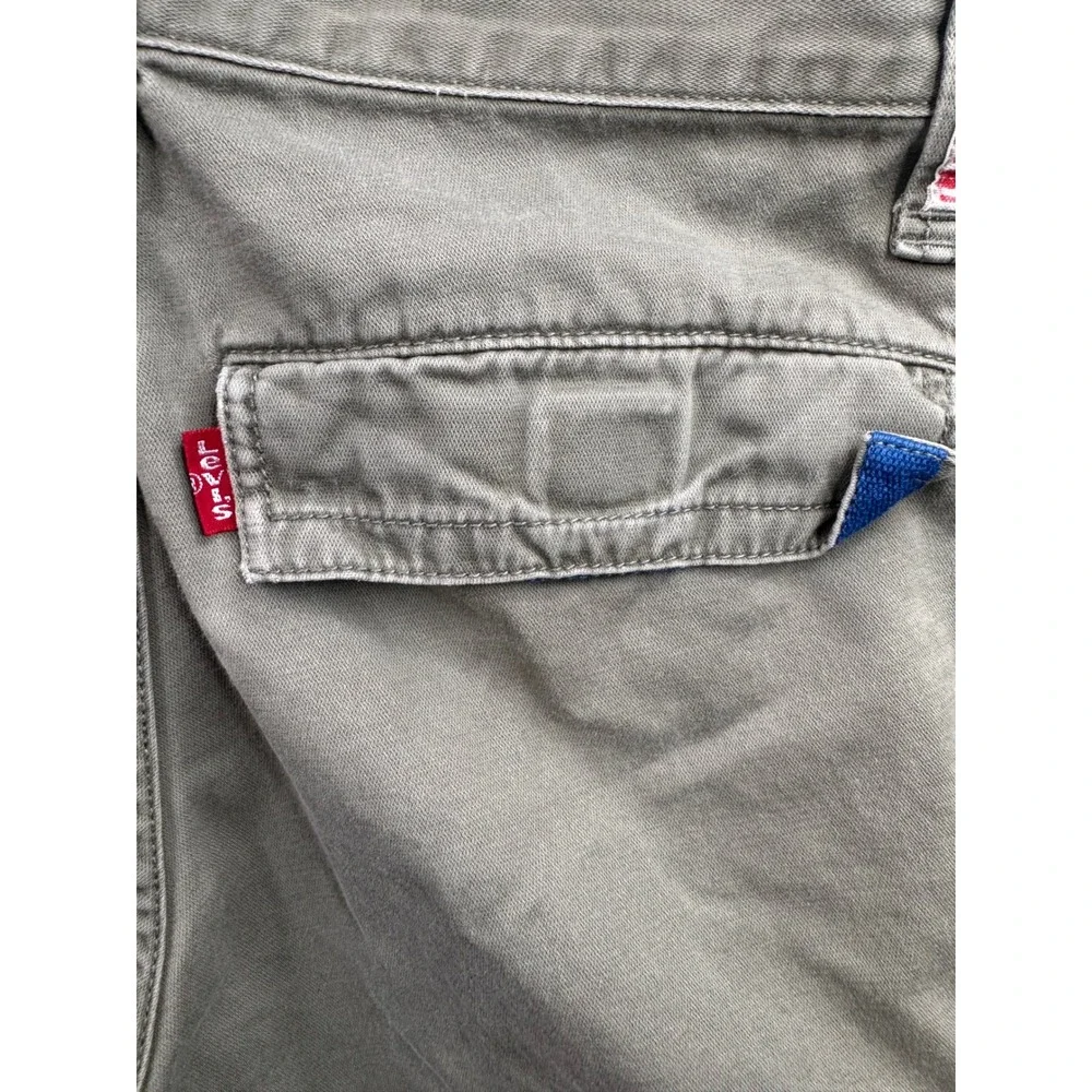 Levi's Workwear Cargo‎ Pants Boys Olive Green Canvas 16 Regular